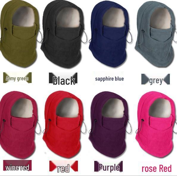 Windproof Cycling Balaclava: Thick Fleece Warm Hat & Face Mask