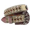 Design Skull Diamond Inlay Belt High-end Pin Buckle Full Diamond Sequin Hip-hop Decoration Nightclub Belt Women