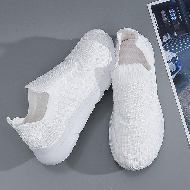 Summer large size fly-woven mesh women's shoes casual fashion socks mouth shoes lightweight wear-resistant shoes