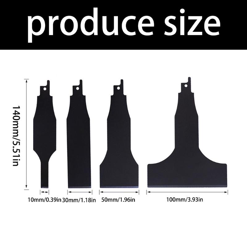 Heavy Duty Scraping Blades Set Suitable With Most Reciprocating Saw Putty Removal Kit For Wall Ground Renovations