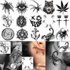 1 Foaie Tatuaje Temporare Păianjen Lup Scorpion Pentru Adult Gât Mâini, Autocolante Tatuaje False de Halloween Tatuaj Realist de Lungă Durată