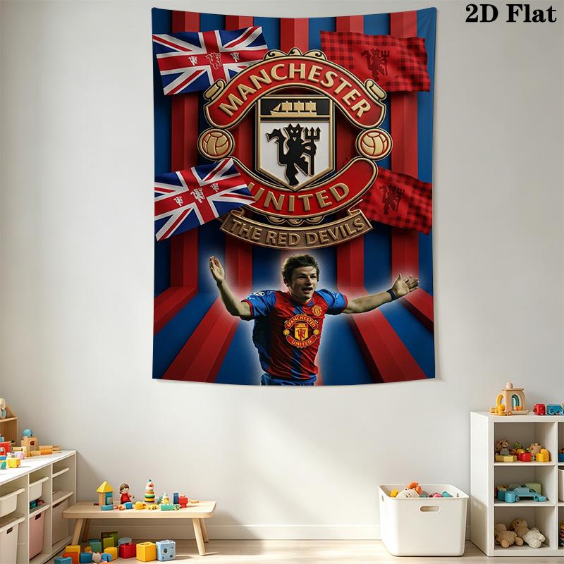 Manchester United Devils Threepiece Set 1 Duvet Cover 2 Pillowcase Without Core Christmas Birthday Gift Soft And Comfortable