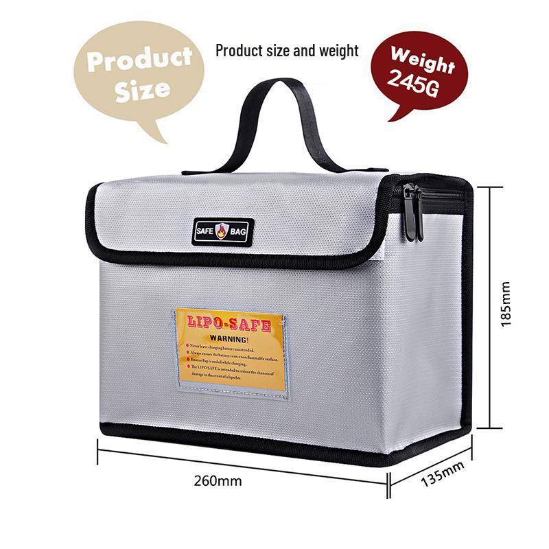 Explosionsgeschützte feuerfeste 3D LiPo Akku Sicherheitstasche für Modellflugzeuge - Hochtemperaturbeständige Lagerung
