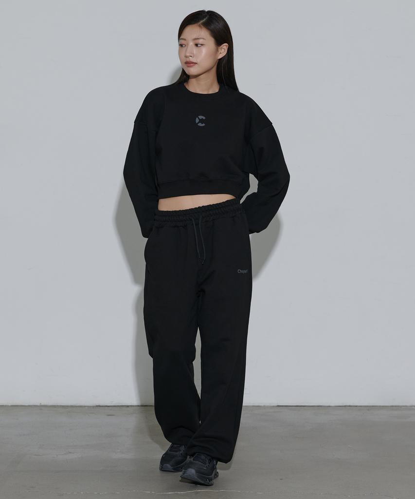 Chaebteoegseu Orbit Logo Sweat Jogger Pants (Black)