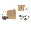 Coach Andrea 24 Chiusura con Fibbia Logo Classico Borsa a Spalla Tote in Pelle e Tessuto Media Borse da Donna Quercia Acero-Marrone CT767-SVS8S