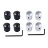 4PCS Metal Guitar Control Knobs Metal Texture Suitable for Volumes and Tone Adjustment On Electric Guitars and Basses