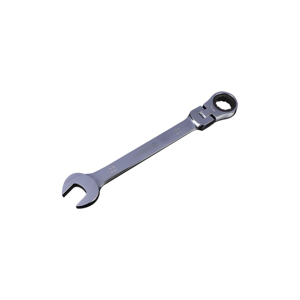 Adjustable Double-End Ratchet Wrench - Steel Straight Head for Auto Repair