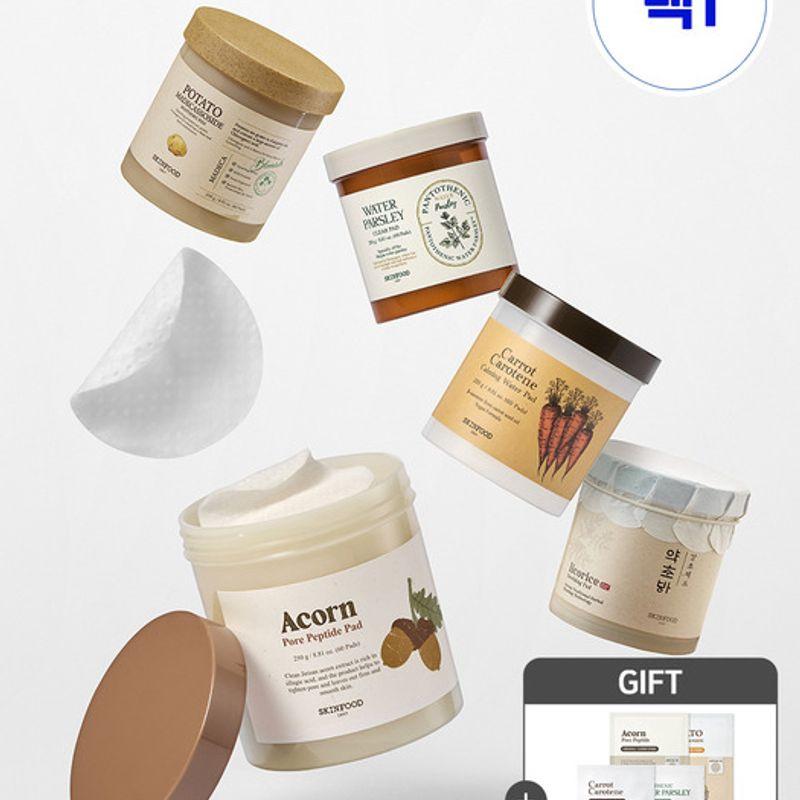 

[4 free Dangto Migam mask packs] [Choose 1] 60 toner pads (Sebum Control) 60 sheets of water parsley