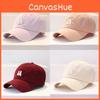 Cotton Baseball Cap For Women With Letter Embroidery Sun Protection For Spring Summer Casual Wear
