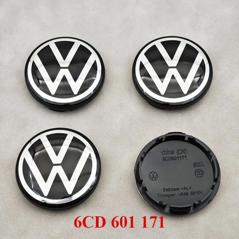 Hot 56mm Tappi Centrali Ruota Auto Pelle Nera Portachiavi in Metallo 14mm Adesivo Chiave VW Per Volkswagen Jetta Bora Polo Gran Lavida 6CD6011