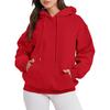 Women Hoodies Drawstring Pullover Fleece Sweatshirts Oversized Long Sleeve Hooded Top with Front Pocket