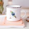 Alphabet Flower Letter Mug Coffee Cup Cold Coffee Cups Funny Mugs Cup for Tea Drinkware Rare Beer Travel Cute Original Unusual