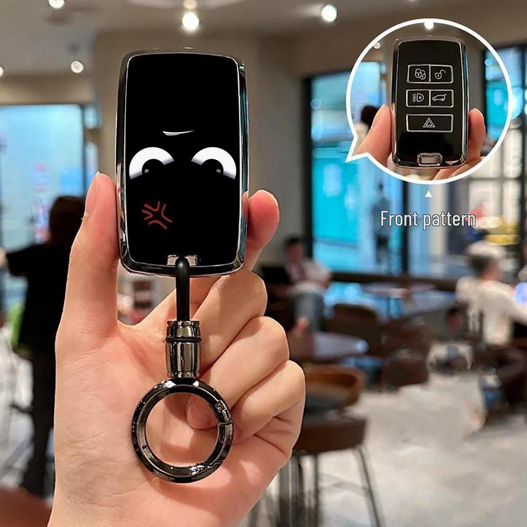 Key Case for Land Rover Range Rover Evoque/Discovery Sport/Velar and Jaguar XEL/F-TYPE