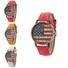 Vintage Graffiti States Canvas Watch With Quartz Movement For Unisex Wear