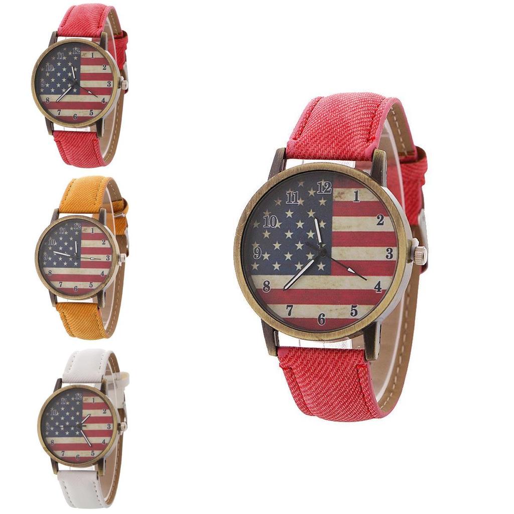 Vintage Graffiti States Canvas Watch With Quartz Movement For Unisex Wear