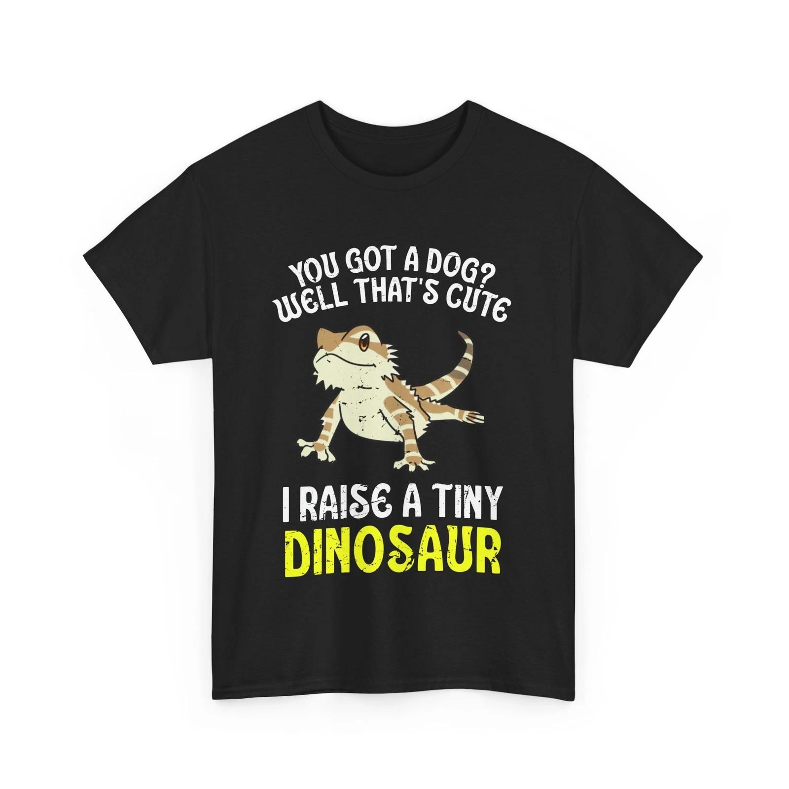 Bearded Dragon Shirt, I Raise A Tiny Dinosaur Reptiles Lovers Women Men Shirt S