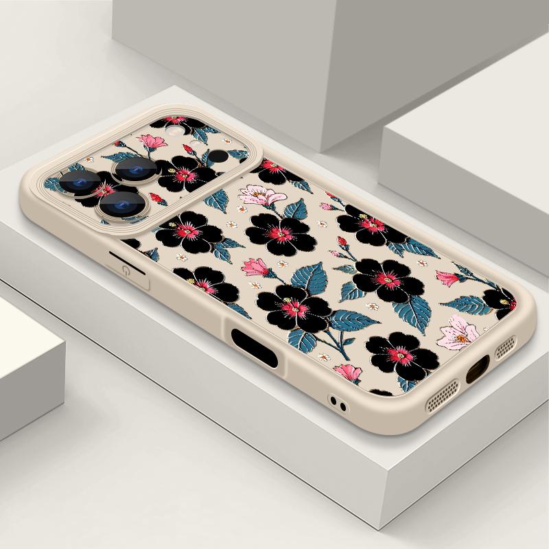 Lotus Flowers Patterned Soft TPU Phone Case For iPhone 17 Pro Max 17e 16 15 14 13 Pro Max 16e 11 Shockproof Silicone Back Cover