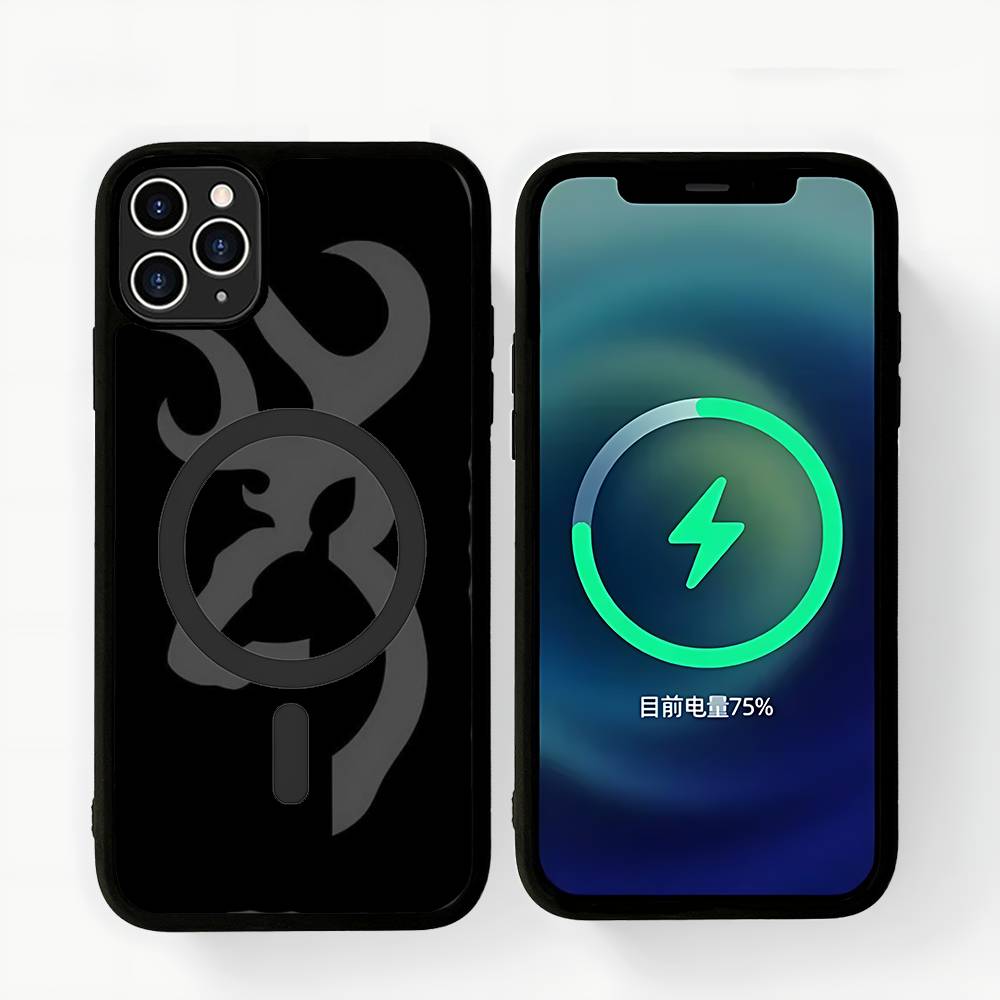 B-Browning Logo Phone Case For IPhone 13 14 15 11 12 16 17 Pro Max Plus Magsafe Magnetic Shell
