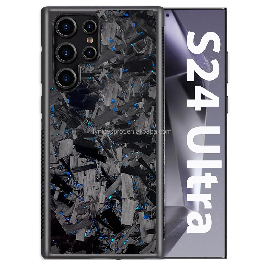 Real  Forged Carbon Fiber+TPU  Phone Case for Samsung S26/26ultra/26plus/25ultra\s25plus\s25\S23ultra/S24ultra/s24plus/s23/s24/