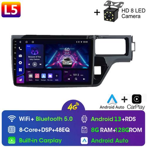 For Honda Stepwgn 5 2015 - 2021Right Hand Driver Car Radio Stereo Multimedia Player 5G GPS Navigation High-performance CPU 2din