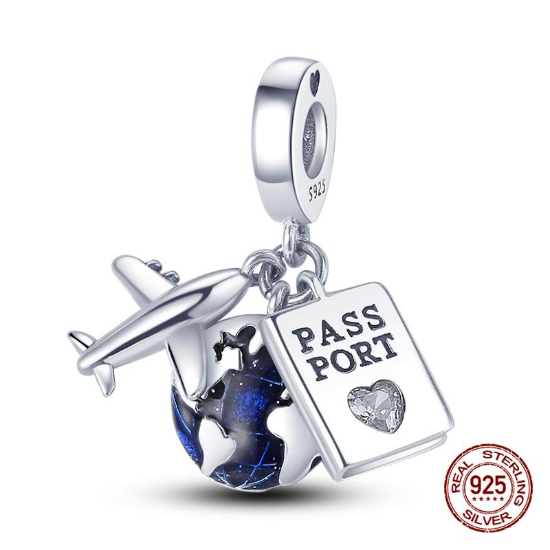 Charms Copper Three-In-One Series Charms Beads Fit 3Mm Original Bracelet Womens Diy Fine Jewelry Gifts