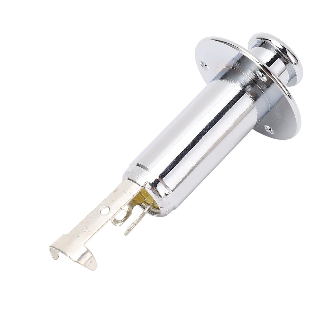 6.35mm Guitar Output Socket Metal Construction Endpin Pickup Socket for Acoustic Electric Guitars