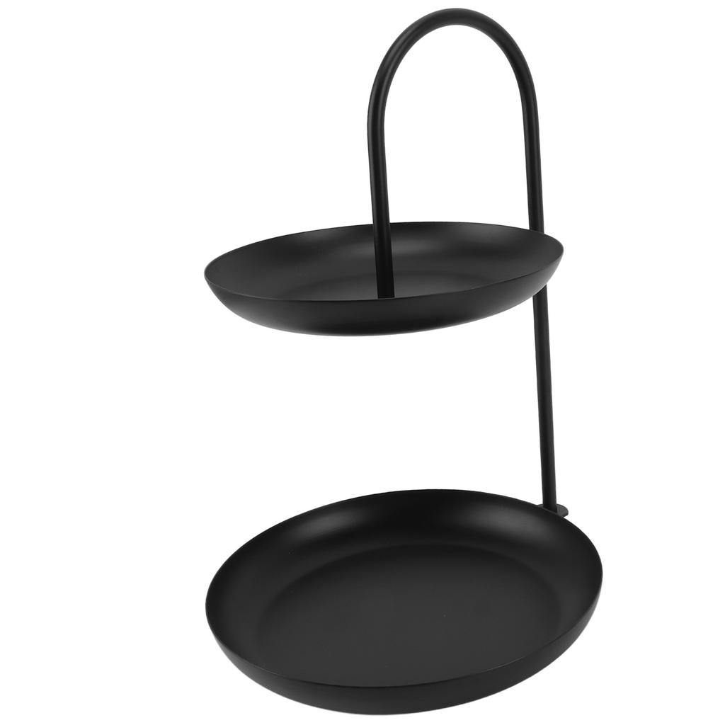 Dessert Rack Fruit Stand Round 2 Tier Iron Display Holder for Party Wedding Birthday Home