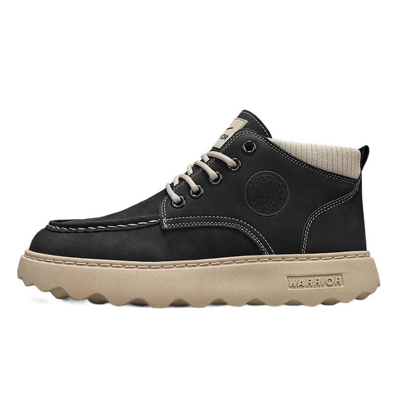 Warrior Men's Shanghai Martin Boots: Retro High-Top Skate Shoes, Aut/Winter British Workwear Style, 2025 Edition.