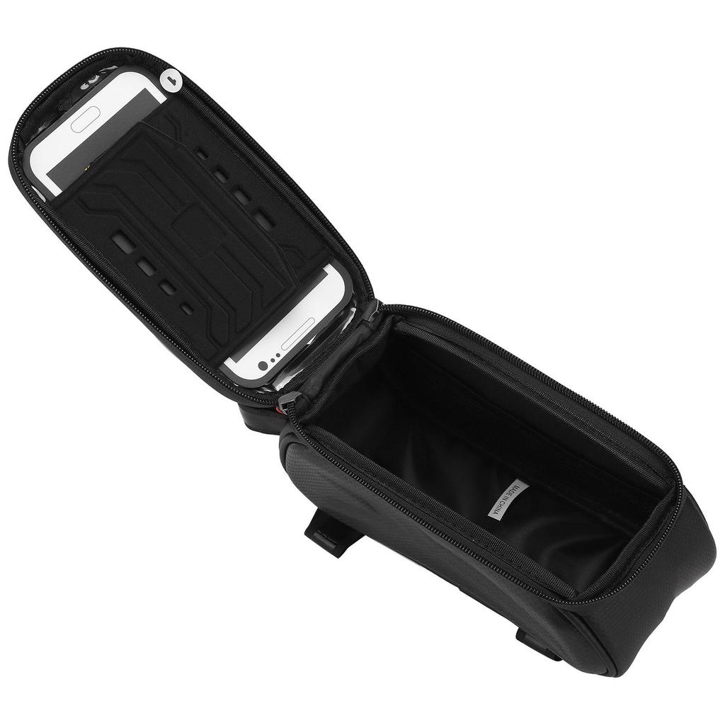 Bike Phone Front Frame Bag Waterproof Reflective Phone Mount Top Tube Bag Pouch