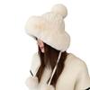 Autumn and Winter New Women's Hairball Plush Thermal Pullover Hat Student Cute Outdoor Cold-proof Fashion Knitted Wool Hat