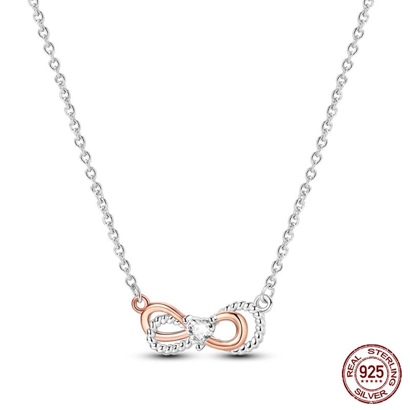 925 Silver Luminous Firefly Heart Shaped Zircon Pendant Necklace For Women Fashion Anniversary Birthday Jewelry Gifts