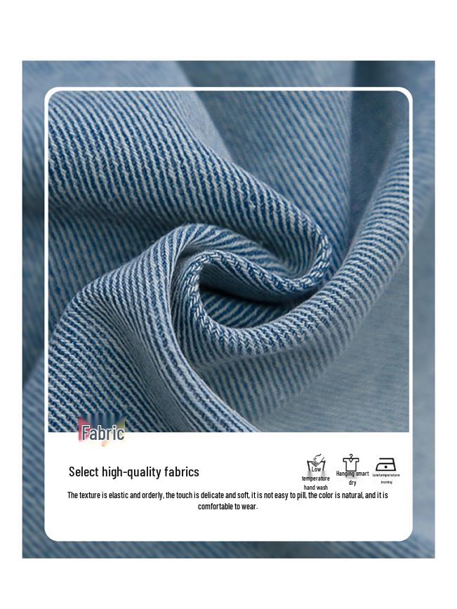 Fashionable Girls' Loose-Fit Wide-Leg Jeans - Spring & Autumn 2025 Collection