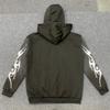 Europäischer und amerikanischer Y2K Retro bedruckter Street Hip-Hop Reißverschluss-Hoodie