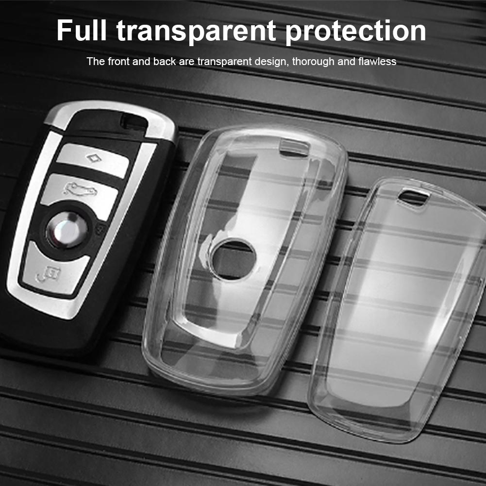 TPU Soft Car Transparent Key Case Remote Control Protect Cover For BMW X3 X4 G02 G05 X5 G07 X7 G30 G12 G11 G32 G31 5 7 Series I8 I12 I15 G01