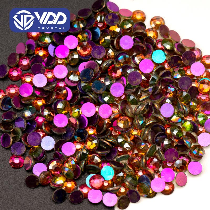 VDD Neue Farben SS4-SS30 Hochwertige Glas Kristall Strasssteine Glitzer Strass Flachrückseite Steine für Nagelkunst DIY Handwerk Dekoration