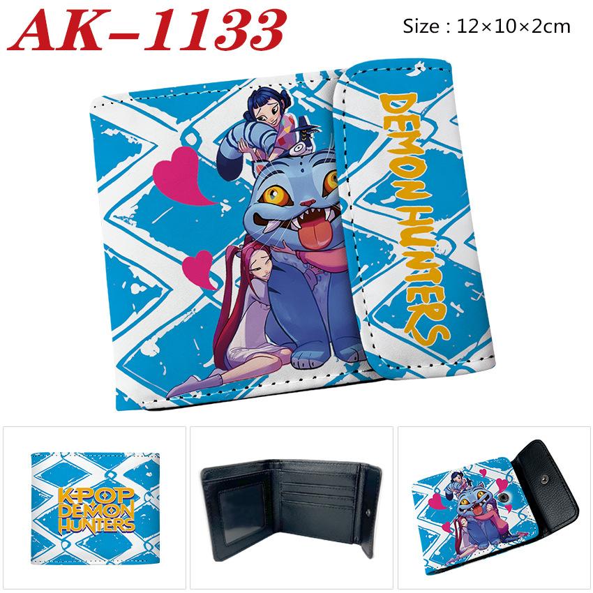 Anime Cartoon Rumi Zoey Demon Hunters PU Leather Wallet Card Bag Birthday Gift