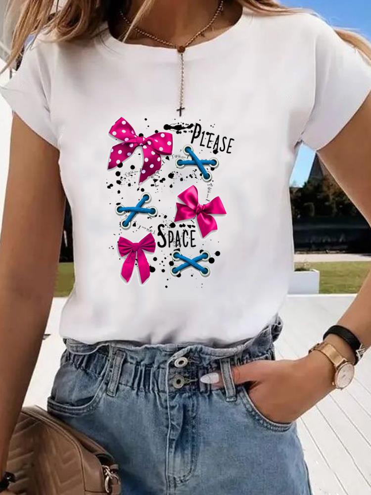 (Asian Size) style butterfly Clothing Graphic Tee Women's Top Print O-neck Fashion Female Casual T Short Sleeve T-shirts