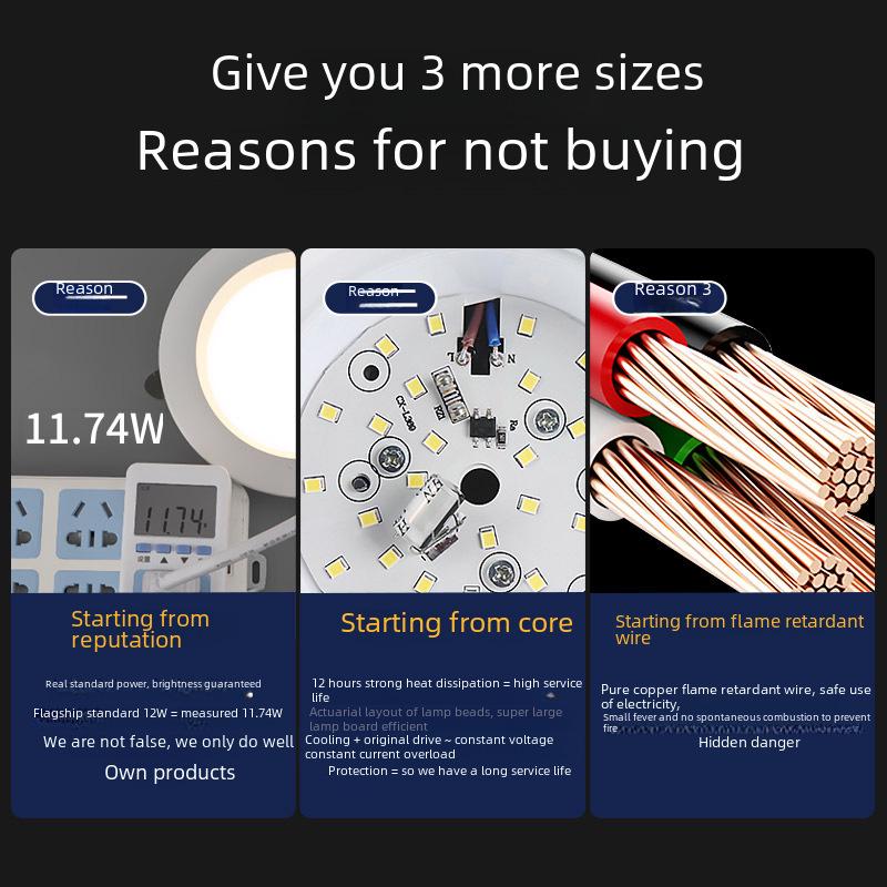 Ultra-Thin LED Recessed Ceiling Downlight for Living Room