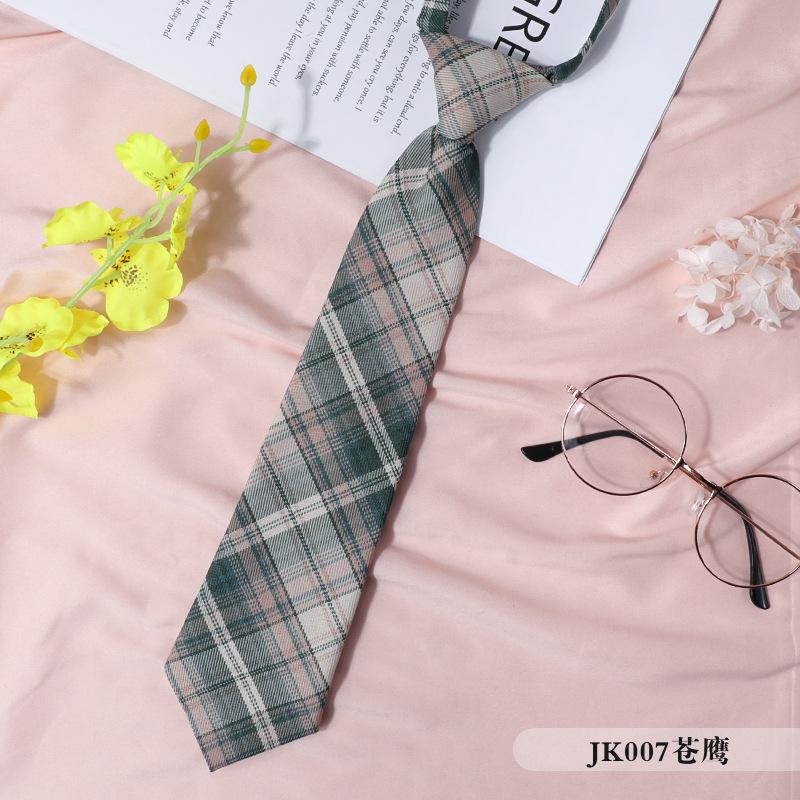Jk Japanisches Karo Damenkragen Schwarzer Krawattenkragen Seil College-Stil Streamer Schleife Hemd Ins Matrosenanzug