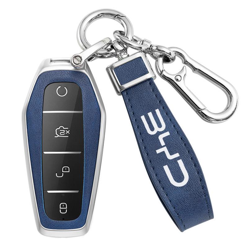 BYD Han Key Case for Qin Pro, Song Max, New Energy, Tang, Song Plus - Metal Shell Car Bag Buckle.