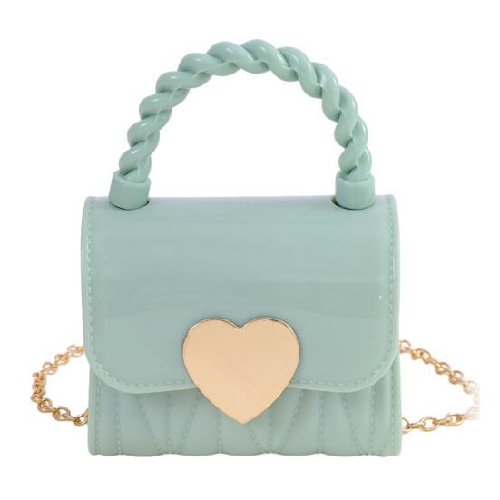 

Women Handbag with Chain Strap Heart Clasp Mini Crossbody Bag Girls Cute Crossbody Purse for Street Dating Shopping світло-зелений колір