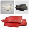 Personalized Design Rivet Wide Waistbands Adjustable Irregular Leather Belt  Skirt Accessories