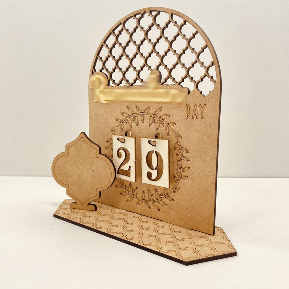 Diy Wooden Ramadan Countdown Calendar Ornament Home Decoration Gifts For Ramadan Mubarak Decoration