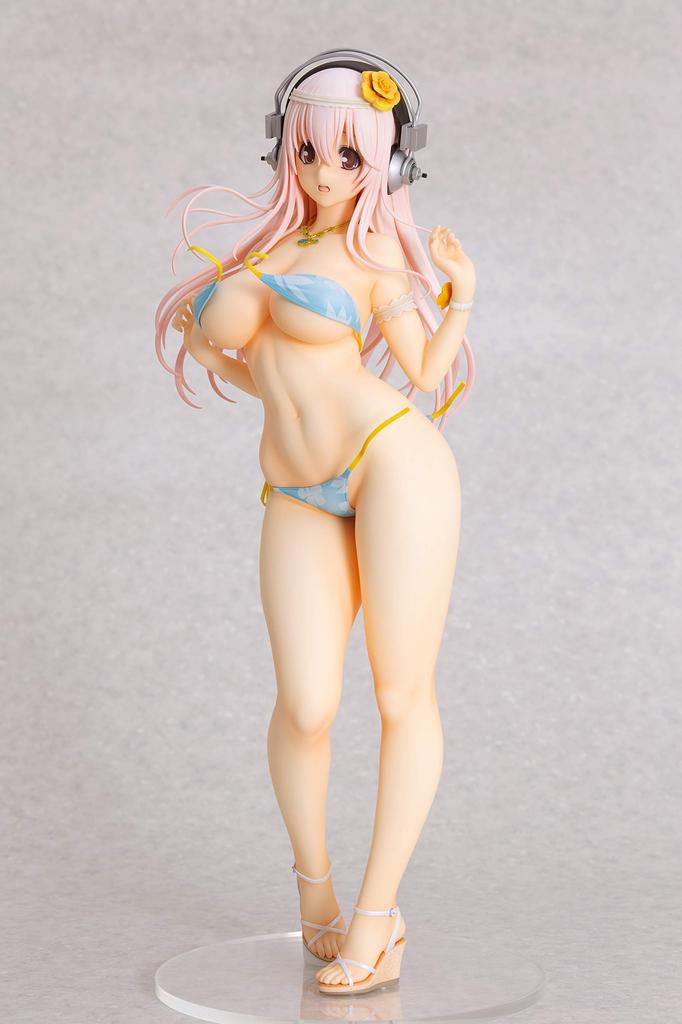 Orchid Seed Super Sonico Summer Vacation Scale PVC Complete Figure Resale PVC285 Ver. 1/4.5 Pre-painted