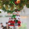 Hanging Family Xmas Pendants Color Painting Snow Shovel Family Ornament Family Party