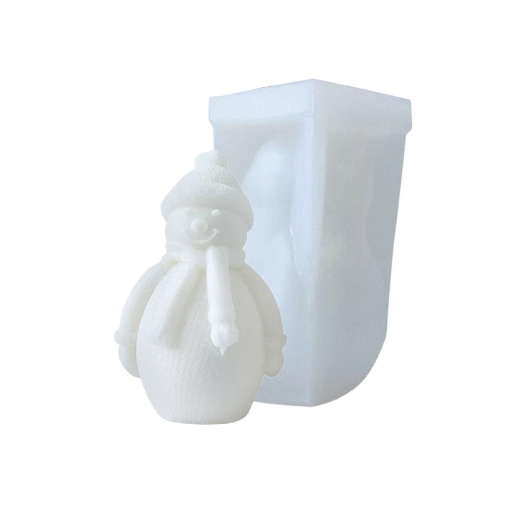 Weihnachtsharzform, Schneemann-Duftkerzen-Silikonformen, Weihnachtsmann, Aromatherapie-Harzformen, Home-Party-Dekore