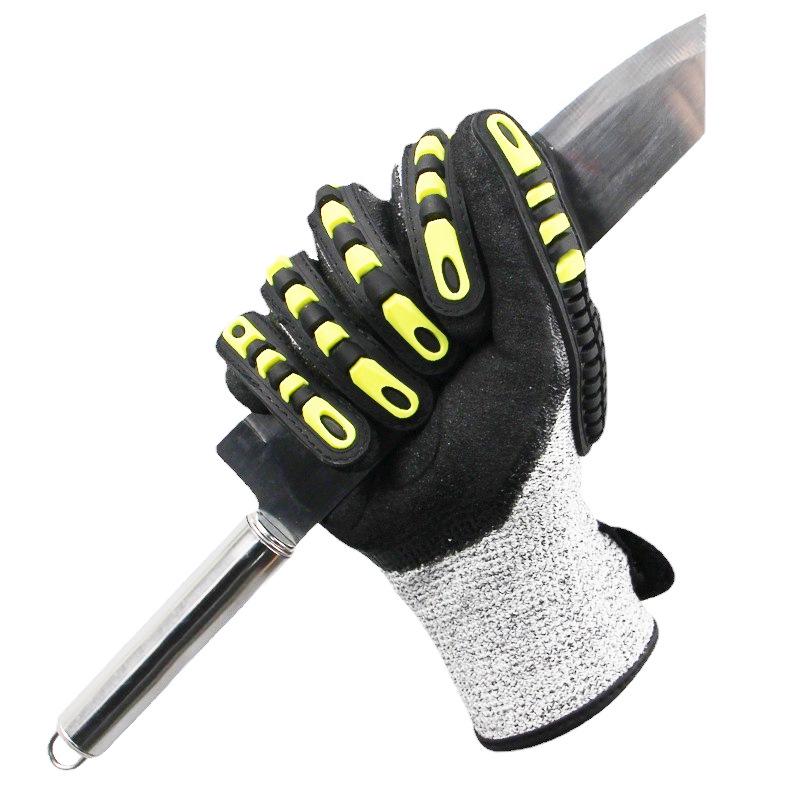 Professional Cut & Shock-Resistant Oil Drilling Safety Gloves