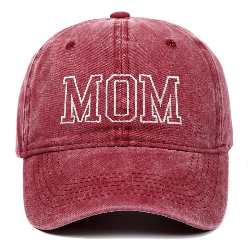 Dad Mom Embroidered Baseball Cap With Cotton Material For Summer Casual Style