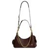 Coach PocketJuliet Cow Leather Handbag, Shoulder Bag Large Women's Maple Brown CDZ70-B4MPL