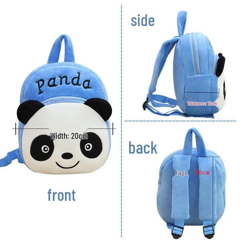 Korean Style Plush Mini Cartoon Backpack for Kids (1-6 Years)